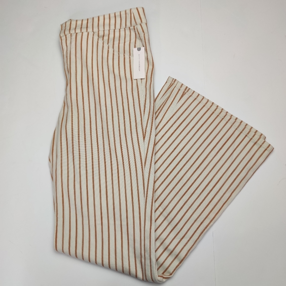 Anthropologie Pants - Anthropologie Striped Flare Pants Size 30 NWT